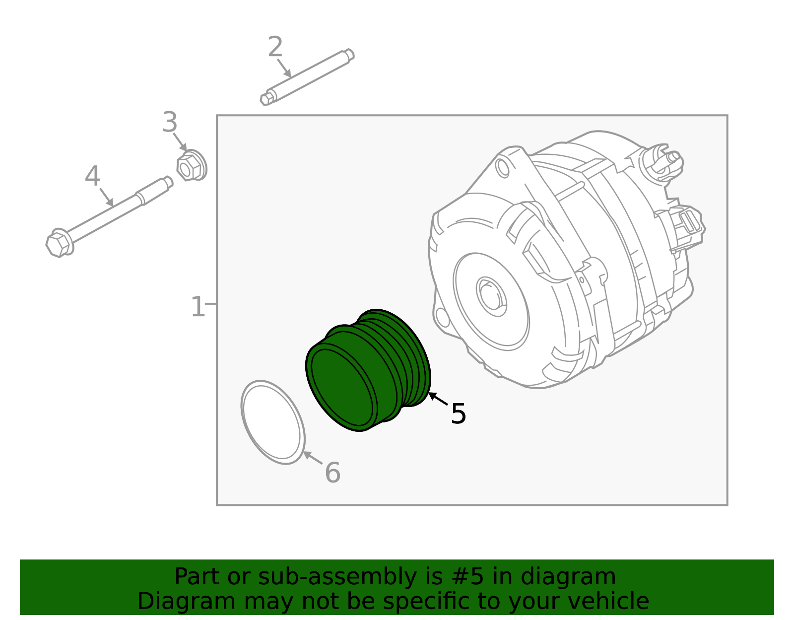 Motorcraft™ Alternator Pulley - Ford (GP-773)