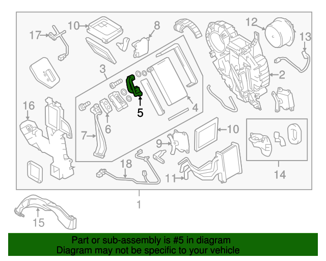 20112017 Nissan Quest AC Line 924641JA0A Nissan Parts Plus