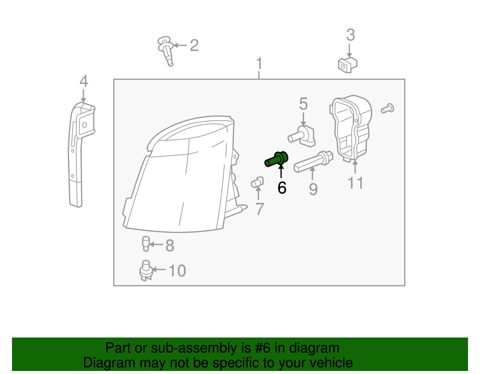 High Beam Headlamp Bulb - GM (92184172)