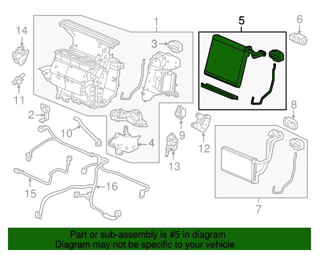 20132017 Honda Accord Evaporator Core 80211T2FA01 XportAuto