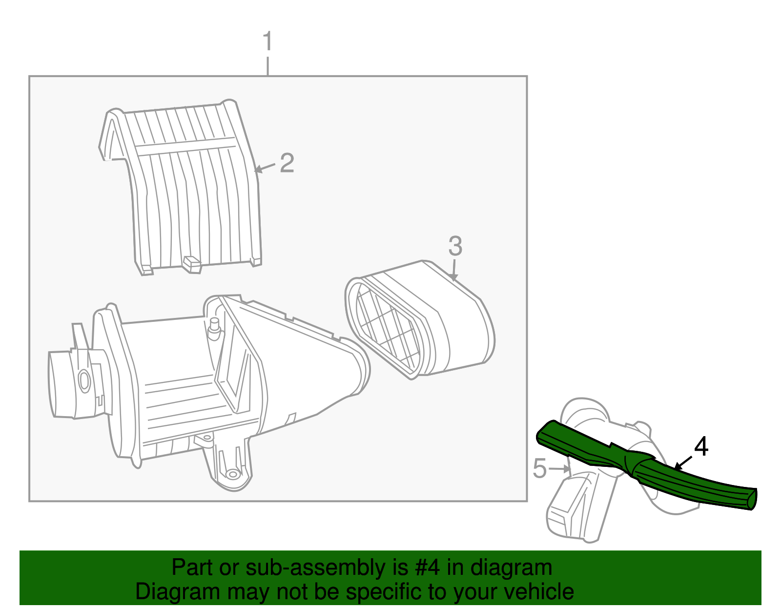 Duct, A/Cl Otlt Rear - GM (15059739)