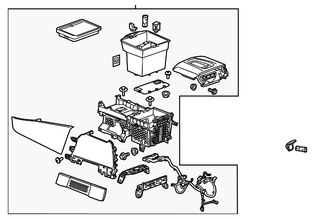Shale Front Floor Console - GM (84105107)