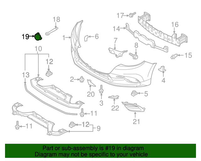B63B50A11BB Tow Bracket Cover 2017 2018 Mazda 3 Werner Mazda Parts