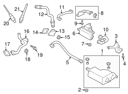 Emission Components for 2014 Subaru Forester #0