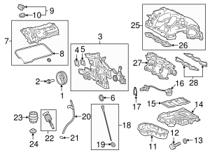 thumbnail image 2 of Lexus 17176-0P021, Fuel Injection Plenum Gasket 2 of 10