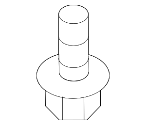 Genuine Honda Rear Control Arm Bolt - Fits 2001-2005 Civic - 90181-S84-A00
