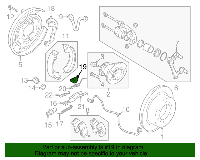 20072017 Mitsubishi Parking Brake Shoe Guide Plate MN116271 Auto Parts