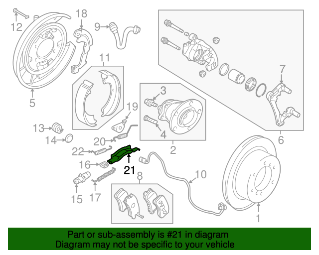19952017 Mitsubishi Parking Brake Strut 4600A157 Mitsubishi Parts