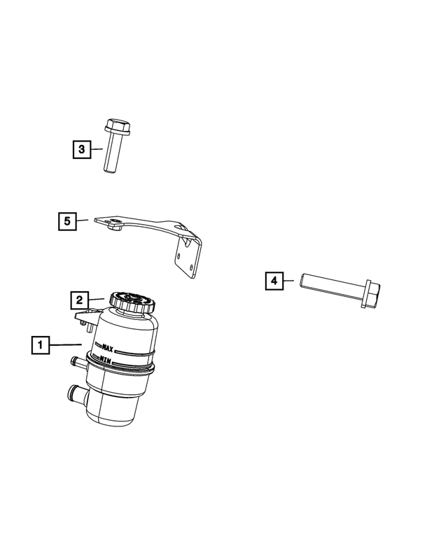 20082017 SRT Viper Power Steering Fluid Reservoir 5030970AB Mopar