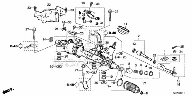 New Genuine Honda Tie Rod End OEM 53540T2AA01
