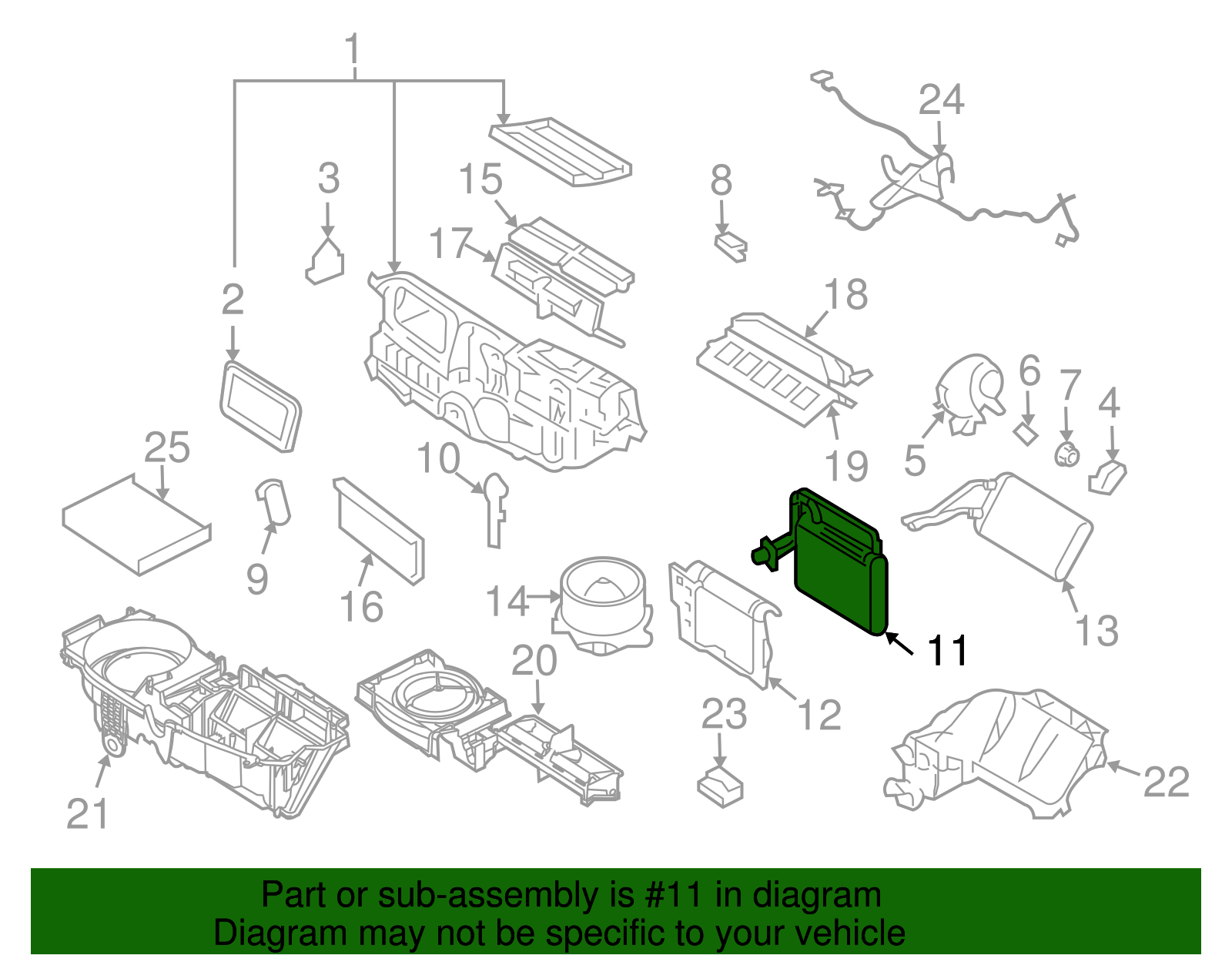 Motorcraft™ Evaporator Core - Ford (YK-224)