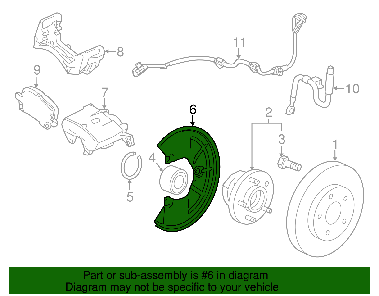 Front Brake Dust Shield - GM (95286840)