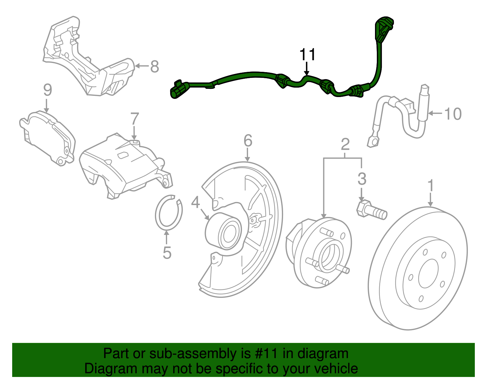 Front Wheel Speed Sensor - GM (94544440)