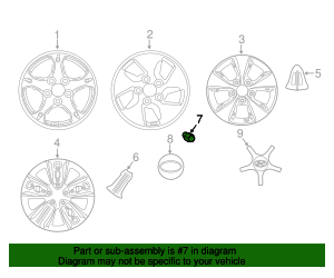 HYUNDAI Dado Ruota OEM 52950-37000 | Ricambio Originale Per Auto
