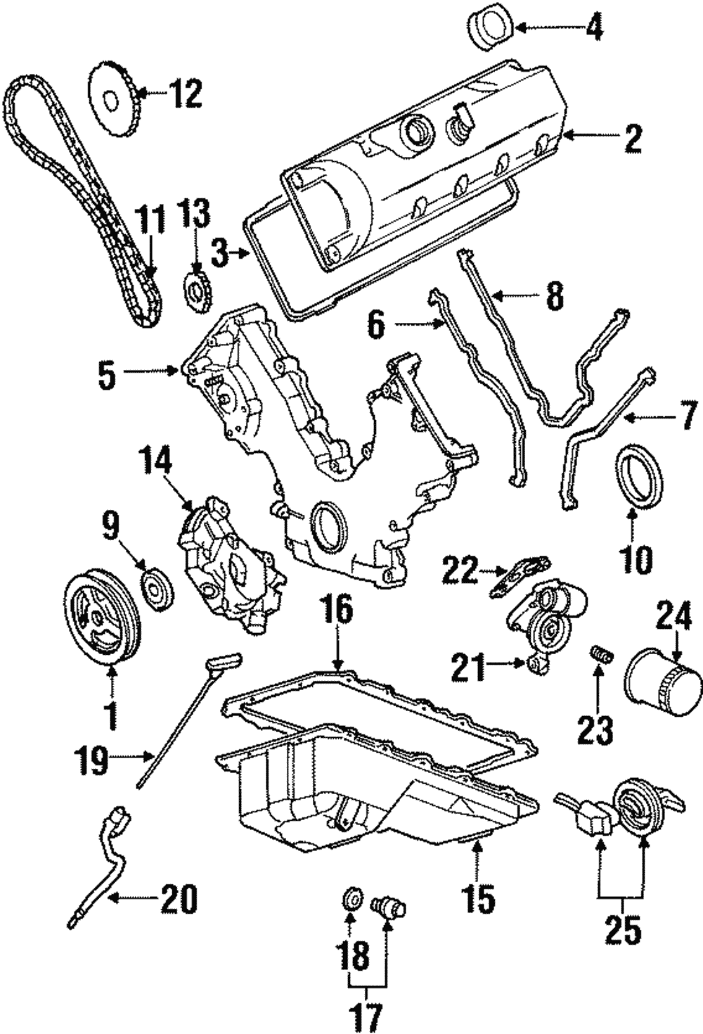 Engine Oil Dipstick - Ford (YW7Z-6750-AA)