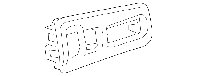 Jet Black Instrument Panel Switch Trim Plate - GM (84019161)