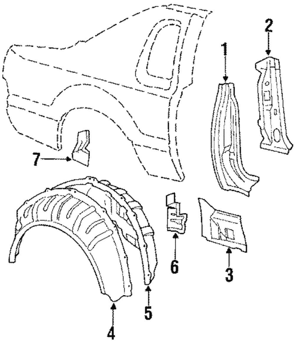 Lock Pillar - Ford (E7SZ-63281A35-A)