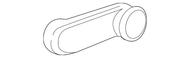 Very Dark Pewter Rear Side Door Window Regulator Handle - GM (96951479)