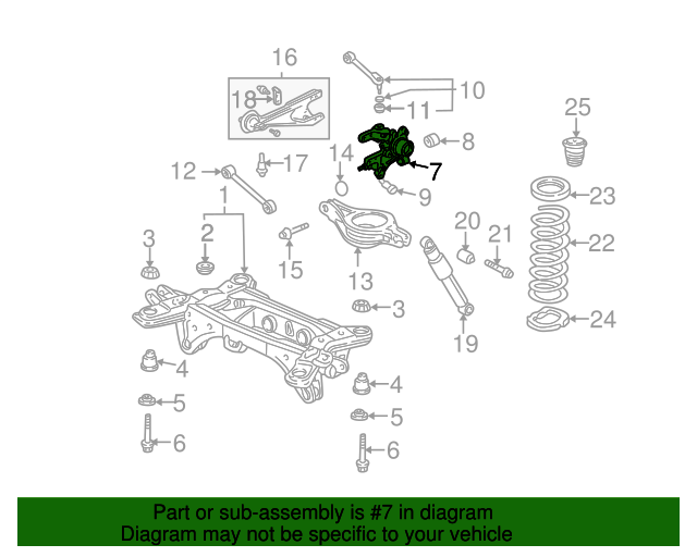 20032008 Honda Pilot Knuckle 52210S9VA00 OEM Parts Online