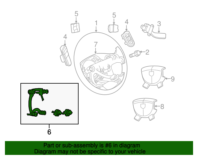2012 Ram Horn Contact 5057633AG