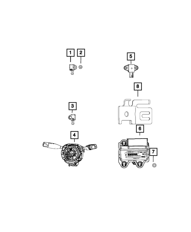 MOPAR OCCUPANT RESTRAINT MODULE - 68293703AA - 68293703AA | Mopar ...