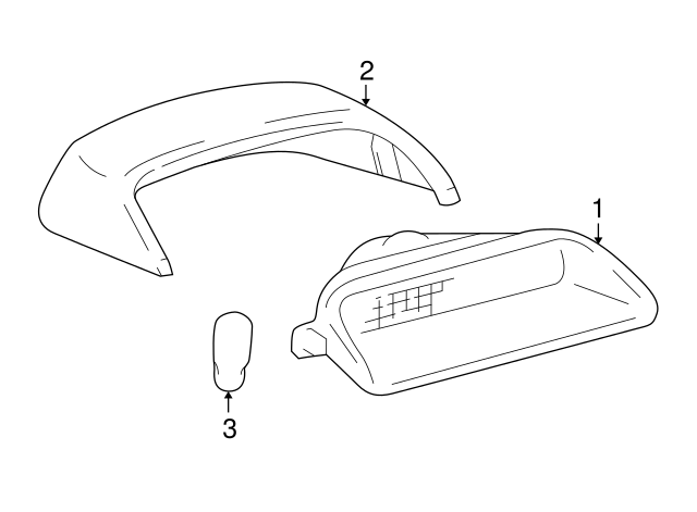 Genuine Toyota 81570-AC010-E3 Stop Lamp Assembly