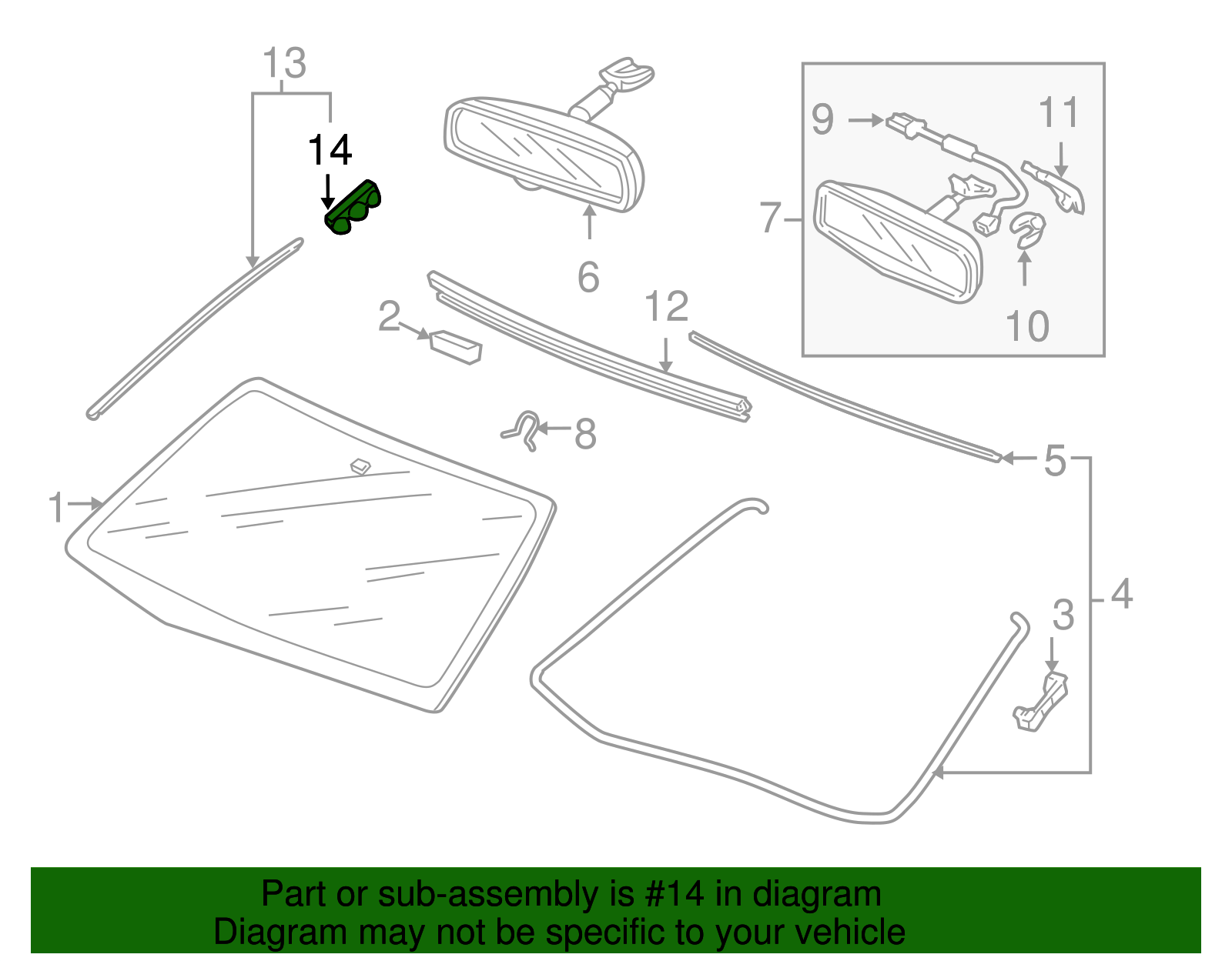91521-SHJ-A01 - Side Molding Clip 2005-2010 Honda Odyssey | Honda Parts ...