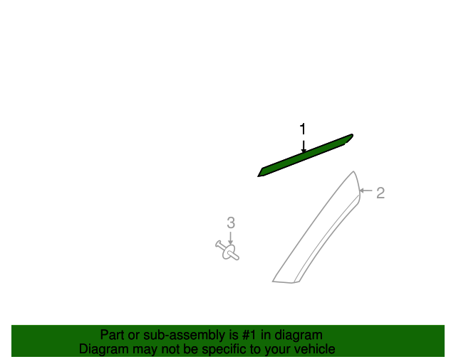 20082012 Jeep Liberty Side Molding Passenger Side (RH) 5KG84RXFAA