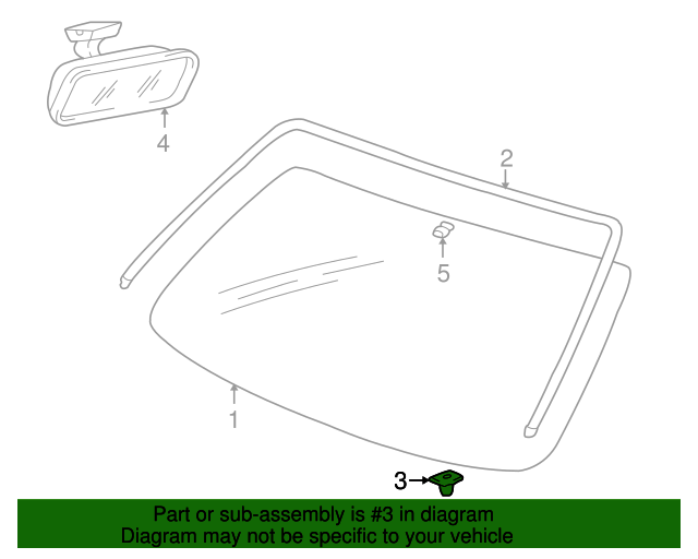 Genuine Hyundai 86137-39000 Windshield Glass Molding