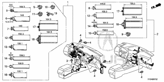 Genuine Acura 32117-SY8-A10 Wiring Harness Genuine Acura 32117-SY8-A10 Wiring Harness