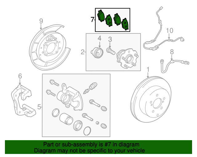 0446676012 Brake Pads 20112017 Lexus CT200h MyLexusParts