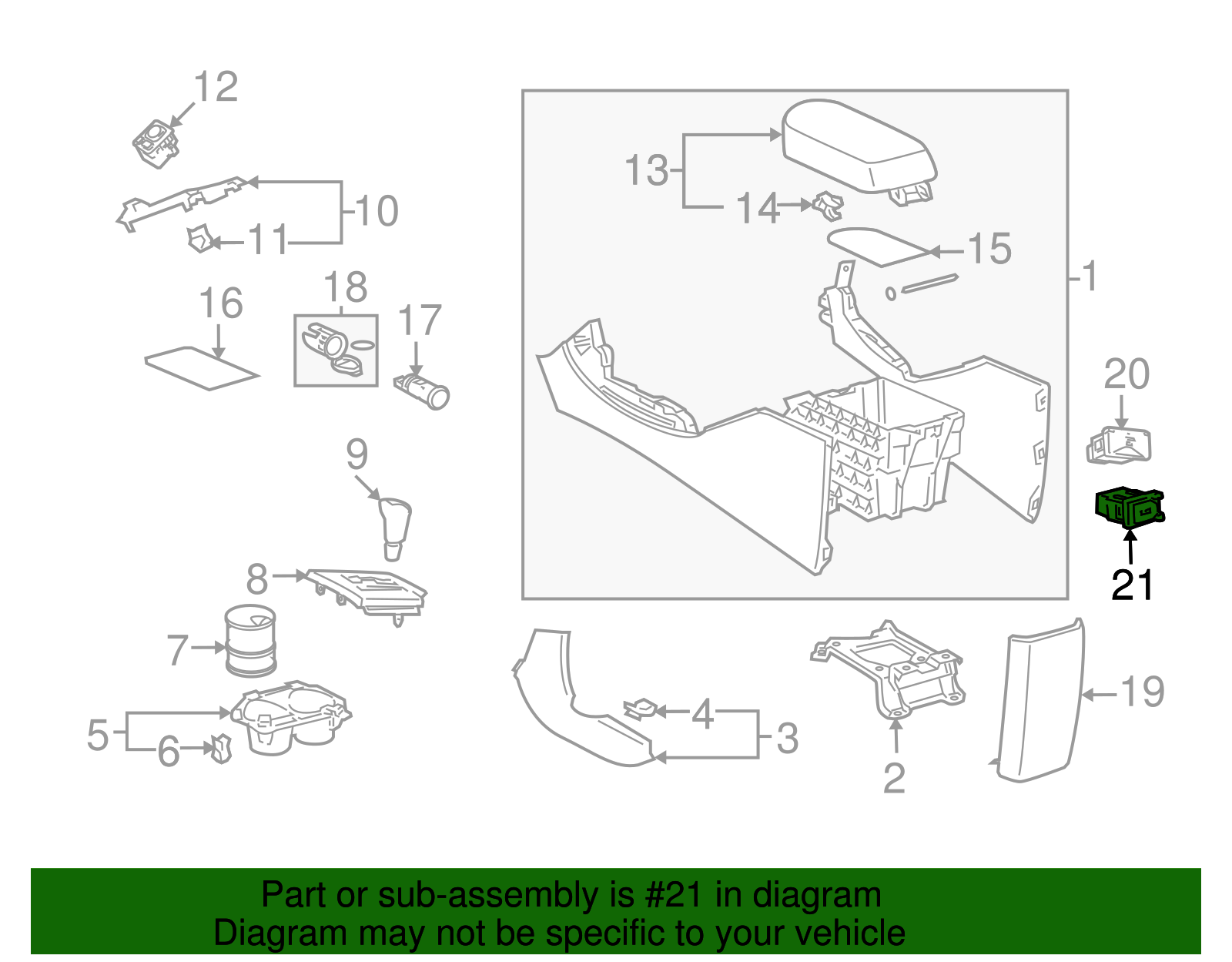2008-2012 Toyota Audio Auxiliary Jack 86190-12020 | OEM