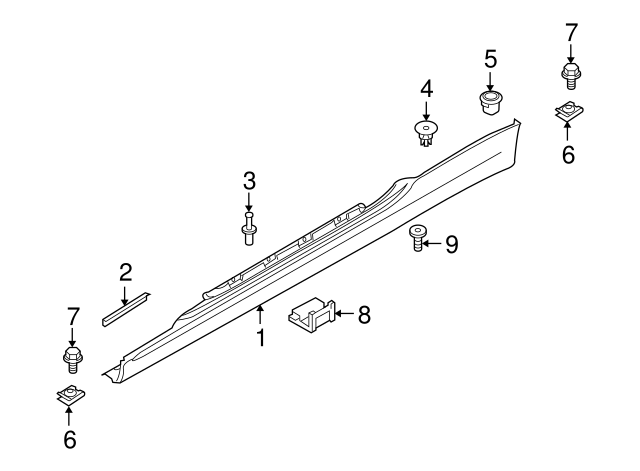 987 Rocker Panel Plug Genuine BMW 51-77-7-181-987 | Rocker Molding | FREE Shipping on Most ...