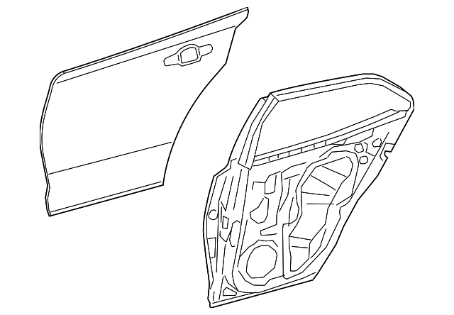 67004-02531 - Door Shell 2020-2024 Toyota Corolla | Longo Toyota Parts