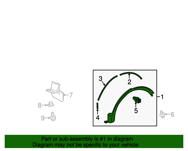 20162018 Toyota RAV4 Wheel Opening Molding 756050R060 XportAuto