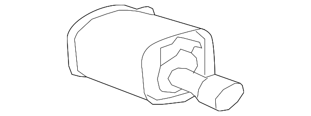 Driver Side Exhaust Muffler - GM (92201327)