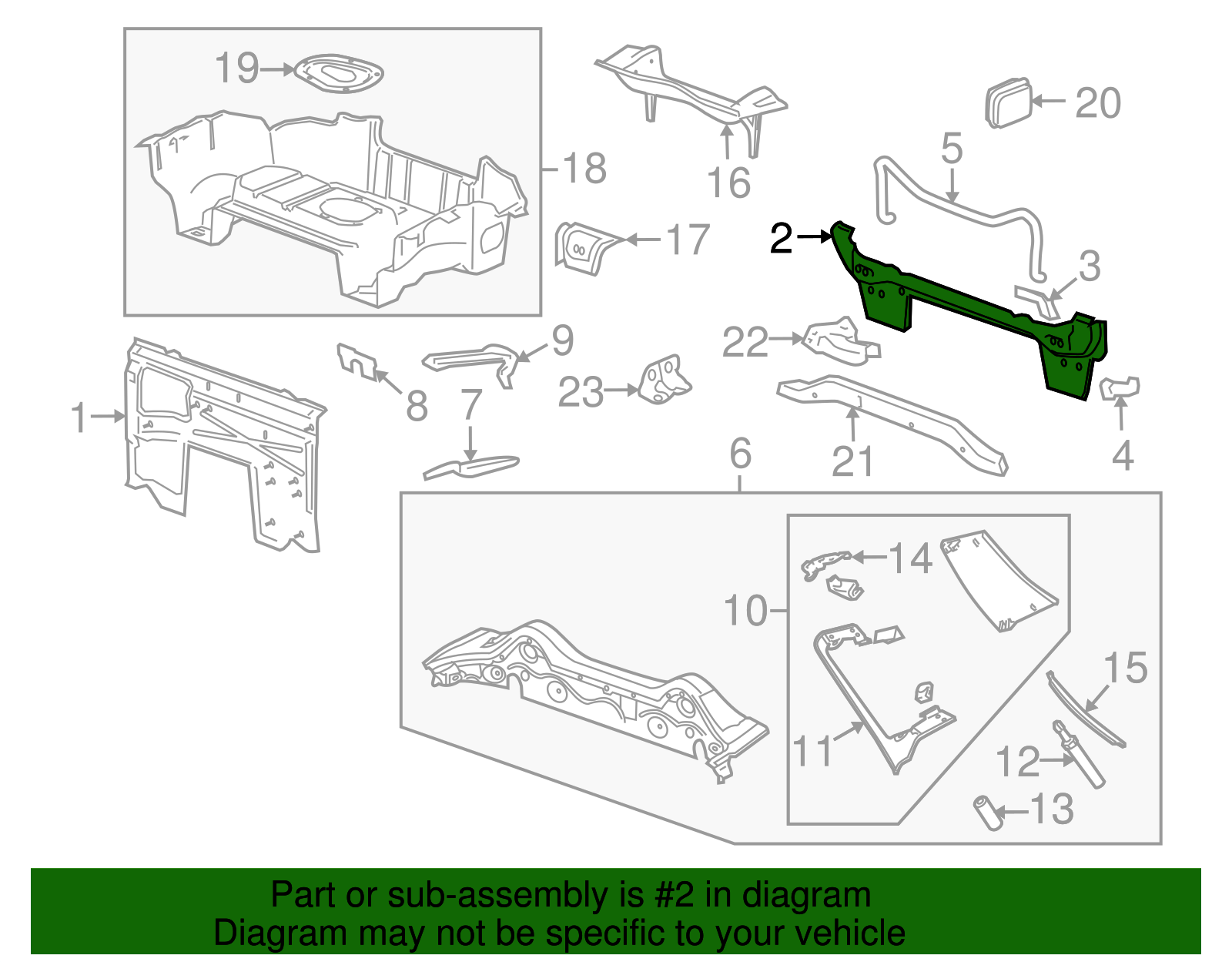 Panel Assembly-R/Seat Black Body - GM (10351975)