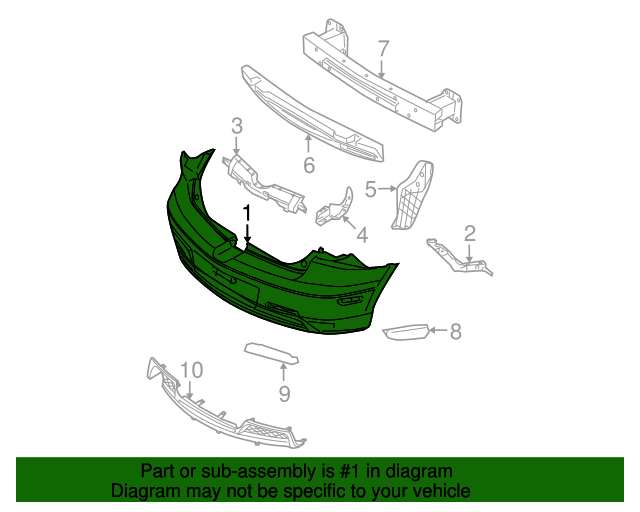 OEM Mazda Front License Plate Bracket – 2007-2009 Mazda3, BA6R-50-170A, Black