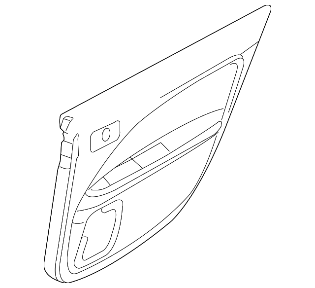 20102012 Ford Fusion Door Trim Panel Passenger Side (RH) AE5Z