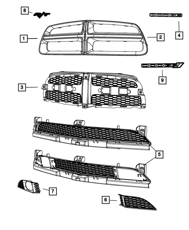20122014 Dodge Charger 20122014 Dodge Charger Grille Emblem