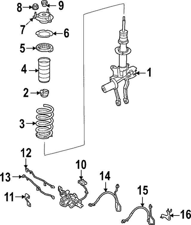 232-320-83-04 - Suspension Shock Absorber 2022-2024 Mercedes-Benz 