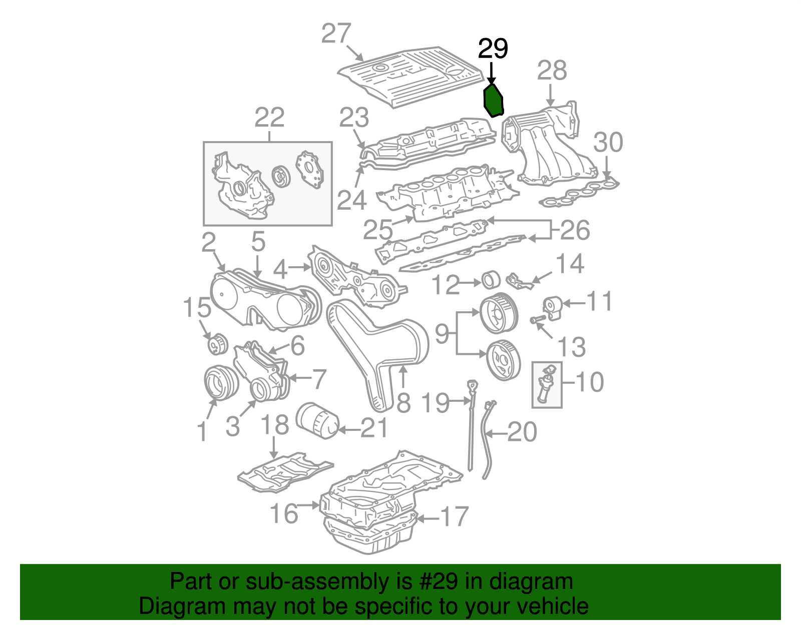 Gasket, Surge Tank Cover - Toyota (17127-62030)