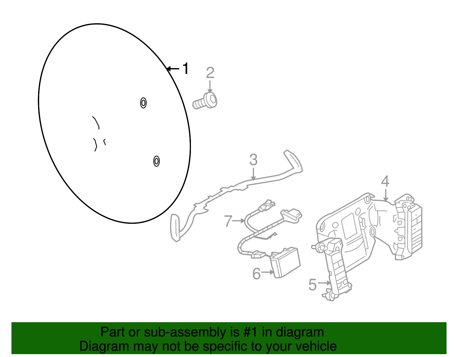 Steering Wheel - Volkswagen (7L6-419-091-T-WXF)