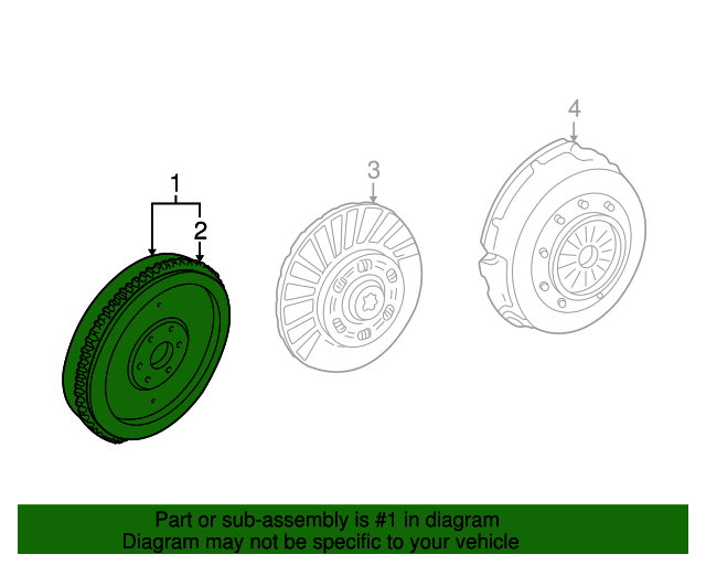 20082010 Ford Mustang Flywheel 8R3Z6375A QuirkParts