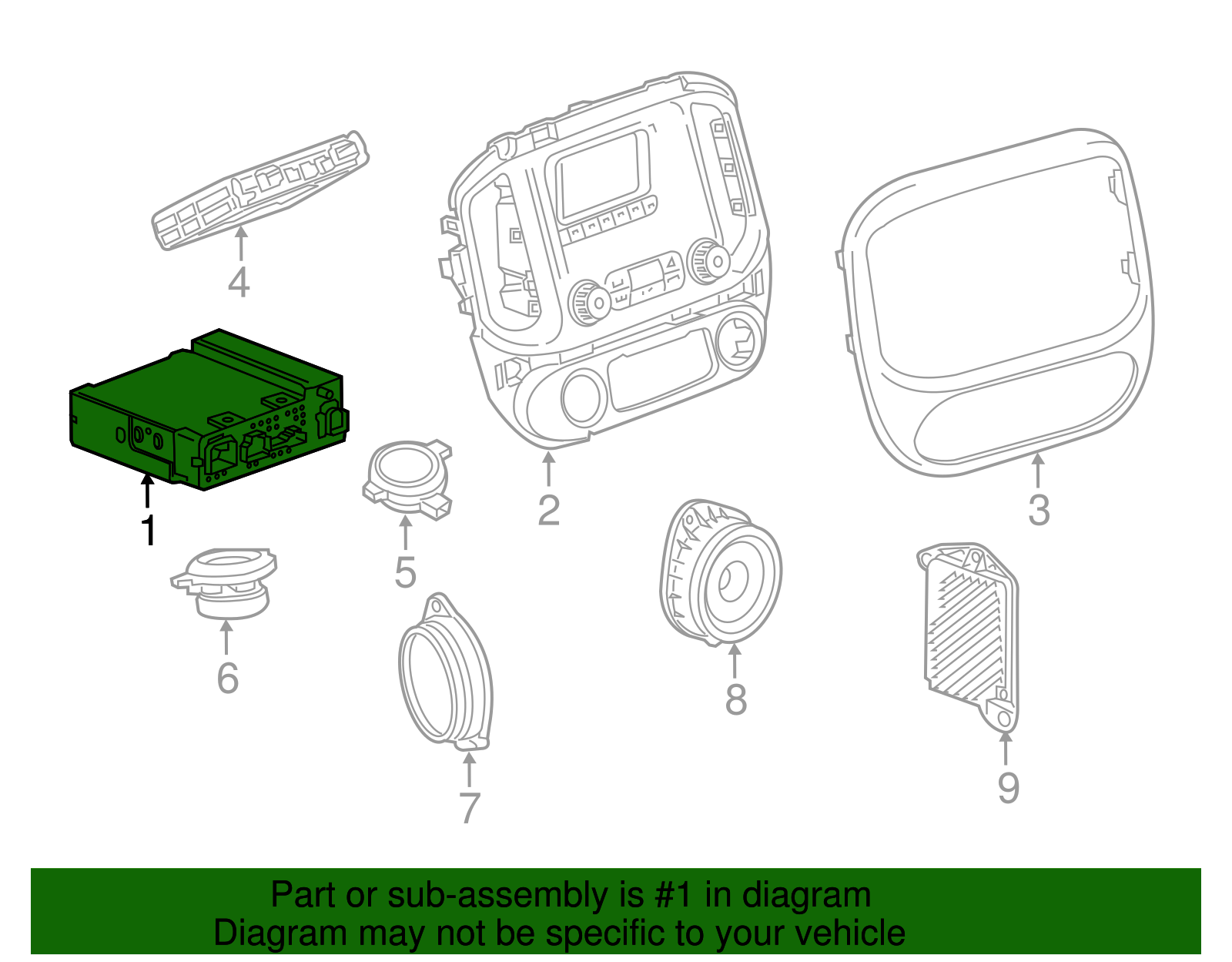 Receiver - GM (84361165)