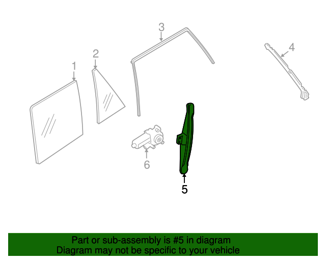 51357291951 Window Regulator 20142018 BMW X5 Buy BMW Parts Now
