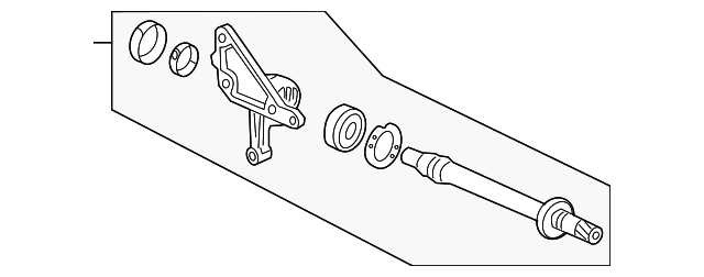 44500-TZ3-A01 - Intermediate Shaft 2016-2025 Honda | Honda