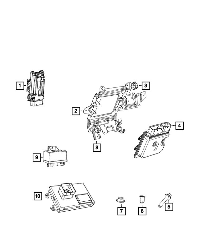 MOPAR GENUINE TRANSMISSION CONTROL MODULE 68441896AA 68441896AA