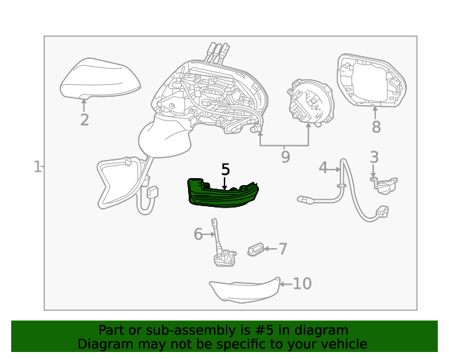 2021 Toyota Mirai Signal Lamp 8174030161 OEM Vehicle Parts