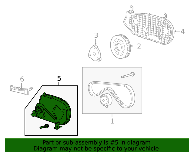 Genuine OEM Engine Timing Cover Part# LR104351 Fits 2016-2021 Land 